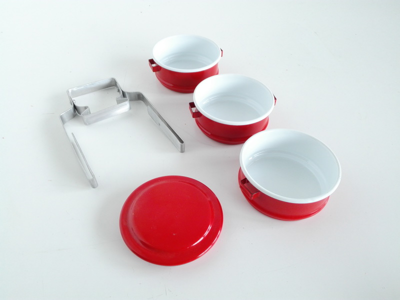 fiambrera 4pisos porta alimentos infantil asia metal esmaltado 13-20_8x12_5x10_5 1u